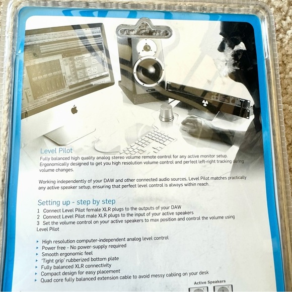 TC Electronic Level Pilot X Desktop Speaker Volume Controller with XLR Sealed - Picture 2 of 3